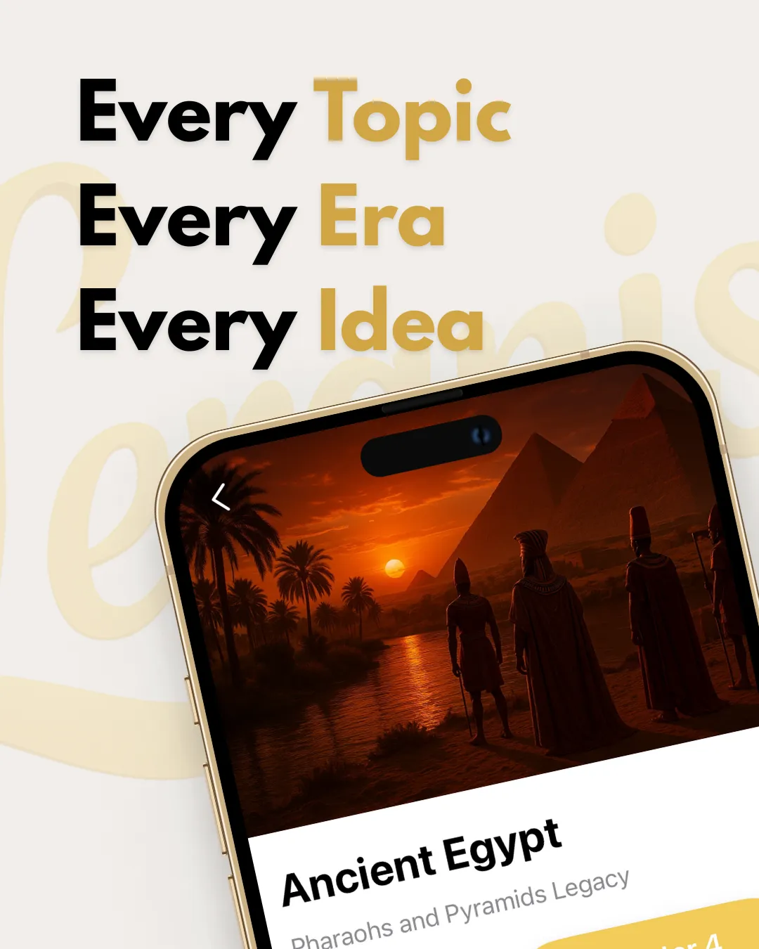 Learning Era tanıtım görseli — Every Topic, Every Era, Every Idea